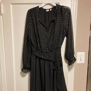 Black and gold sparkle dress